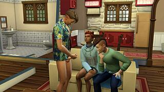Gay Sims get pounded hard