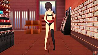 19-YEAR-OLD MEGUMIN COSPLAYER DELIVERS a SENSUAL SELF-EXPLORATION SHOW