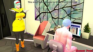 मैं इतनी बेसब्री महसूस करती हूं जैसे बुल्मा धोखेबाज बीवी अपने सौतेले युवक को सेक्स सिखाती है, उसकी पहली बार तोड़ती है ड्रैगन बॉल हेंटाई में