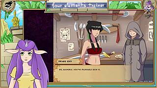 in avatar the last airbender four elements trainer part 34, mai reaches anal orgasm with monster cock