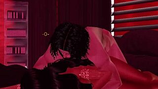 Make-up sex heats up with creampie and interracial riding on big ass in metaverse love 4 settings storyline.