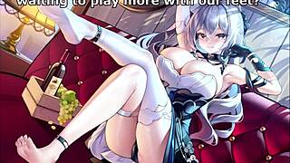 hentai joi with femdom feet challenge 1 gets you stroking hard 😏👣