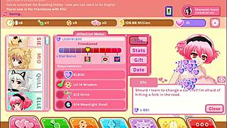 blonde teen explores fantasy game with wet ass and small tits