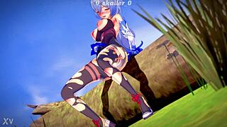 Genshin Impact Ganyu Solo Masturbation Scene