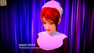 something steamy is happening at harem hotel 351 in this anime game