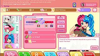 blonde teen explores fantasy game with wet ass and small tits