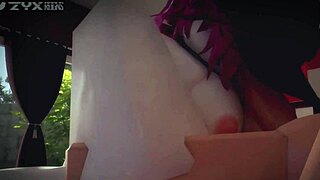 Casual naughty morning animation delivers fat big tits slut with 3d ass pounding