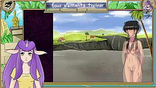 in avatar the last airbender four elements trainer part 34, mai reaches anal orgasm with monster cock