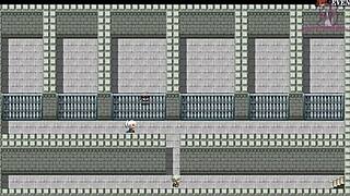 勇者羅依的婚禮15 - Female Knight Strips Upper Body for Sword Training