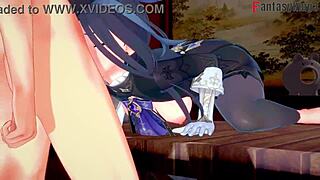 Wow, Clorinde's ahegao face while fucking hard in this fantasy POV manga scene!