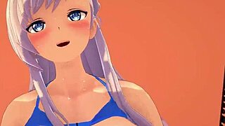 Belfast Bikini Sex on Public Pool with Big Tits in Azur Lane