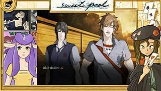 Sweet Pool Yaoi Uncensored Game Part 2: Blonde Studs by the Pool.