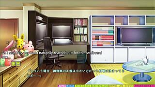 tenioha 2 hinata route part 6 fucking a bodypillow with small tits nipples jerking off 😏