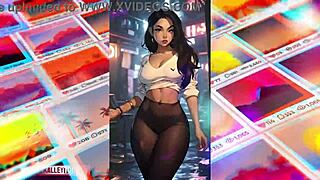 thick anime beauties strut curves in ai photoshoot
