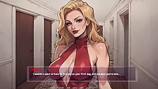 Cartoon Babe Rides Big Black Dildo in Shadows of Ambition Gameplay 2