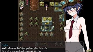 so, detective girl gets caught by old man's erotic machine!