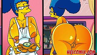 Yo, friends bang the MILF while gaming in Simptoons Simpsons porn! 😎