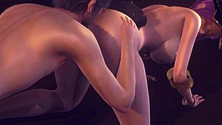 Lol hentai shows akali giving blowjob and cunnilingus on street in uncensored asian manga anime game