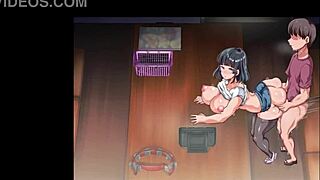 hentai visual novel shows big tits and ass action in detailed scenes with creampie finishes