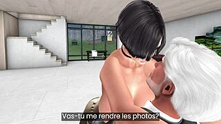 उह, बस्टी मिल्फ नेबर के साथ नॉटी वॉयर सीन