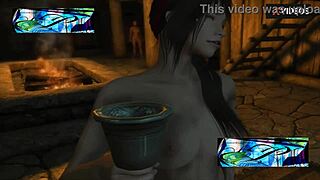 Hey, check out this hentai with syba the brunette wizard girl diving into a steamy 4some gloryhole group