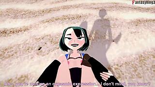 Gwen Fucking Hard On Beach In Free POV Fantasy!