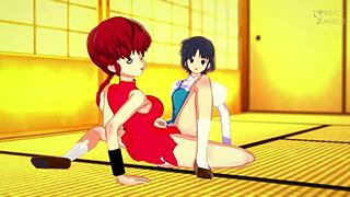 Ranma and Akane heat up the dojo big time! 🔥