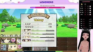 Vtuber LewdNeko Plays Evenicle Part 11 with Elf Dildo Fun.