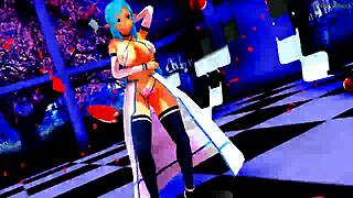 Look, check out this anime girl dancing around half-naked in a wild, seductive routine that leaves nothing to the imagination