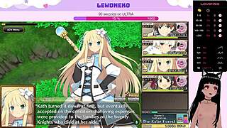 Vtuber LewdNeko Plays Evenicle Part 11 with Elf Dildo Fun.