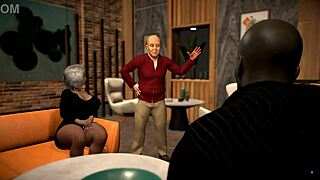 थिक ब्लैक ग्रेनी एमएस. जिगल्स वाइल्ड गैंगबैंग में बड़े व्हाइट लंड हैंडल करती है