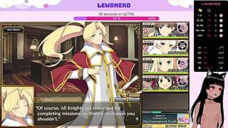 Vtuber LewdNeko Plays Evenicle Part 11 with Elf Dildo Fun.