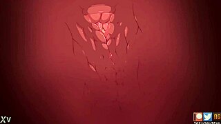 yo, check this horny demon jacking off in hentai!