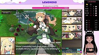 Vtuber LewdNeko Plays Evenicle Part 11 with Elf Dildo Fun.