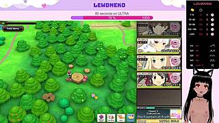 Vtuber LewdNeko Plays Evenicle Part 11 with Elf Dildo Fun.