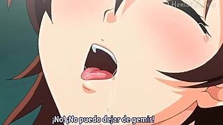 बिग टिट्स मिल्फ डिटेल्ड हेंटाई सीन में वाइड स्प्रेड करती है