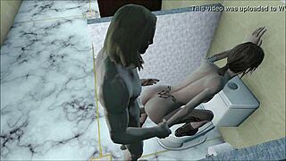 Skinny Brunette Teen 18+ Gets Fucked Doggystyle In Toilet During Masturbation Scene In Fallout 4 Hentai Anime.