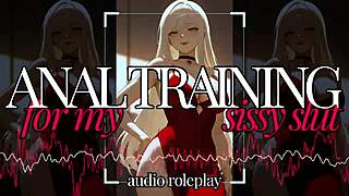 hey sissy slut, ready for anal training with strapon and femdom roleplay?