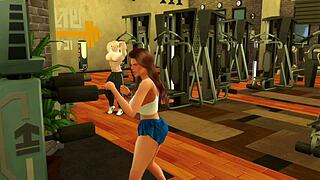 ब्लॉन्ड जिम ब्लोजॉब इन 3डी ऐनिमेशन