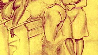 My Secret Life Unfolds in Vintage Retro Comic Animation! It Explores Hairy Adventures from the Past Era.