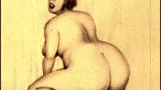 Oh, these vintage erotic drawings bring back such nostalgic feelings with their retro style...