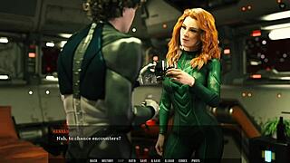 सेक्सी आउटफिट में खूबसूरत लाल बालों वाली के साथ भाप वाला अंदाज