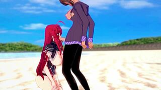 ओह गॉश, मैं-मैं हाई स्कूल DXD स्टाइल में बीच पर उस फुटानारी से हेंटाई रियास ग्रेमोरी को चोदते हुए देख रहा हूँ, सभी इंटेंस पाउंडिंग के साथ...