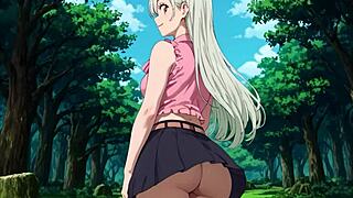 art of upskirt anime compilation with rule 34 bulma in skirt from dragon ball and more like jessie frieren mitsuri etc 😏