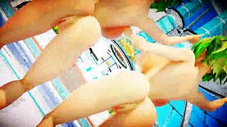 Double Gumi Lean on Twerk Dance in a Steamy Lesbian Hentai Show