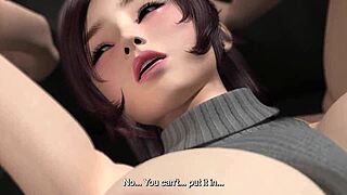 उमेमारो 3D बिग टिट्स सेक्स थेरेपिस्ट इंटररेसल क्रीमपाई टिट्टी फक में