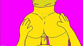 Bold moves as Simpsons hentai shows big tits mommy doggystyle ass pounding