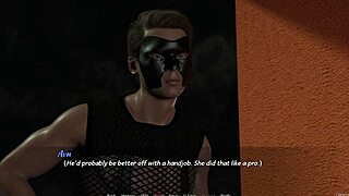 Redhead with big tits gives sloppy blowjob on balcony and squirts