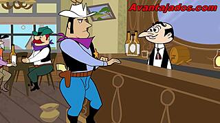 Anime Gay Porno with Cowboy Action in Suggestive Style