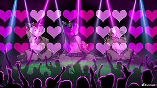 She starts with a striptease, showing off big tits, then gets into doggystyle in this ruled by rule game scene